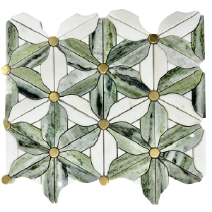 New christmas flower marble mosaic tile for wall and floor