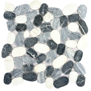 Cutting Marble Wall Mosaic Pebbles Natural Stone Backsplash Garden floor marble mosaic Tile